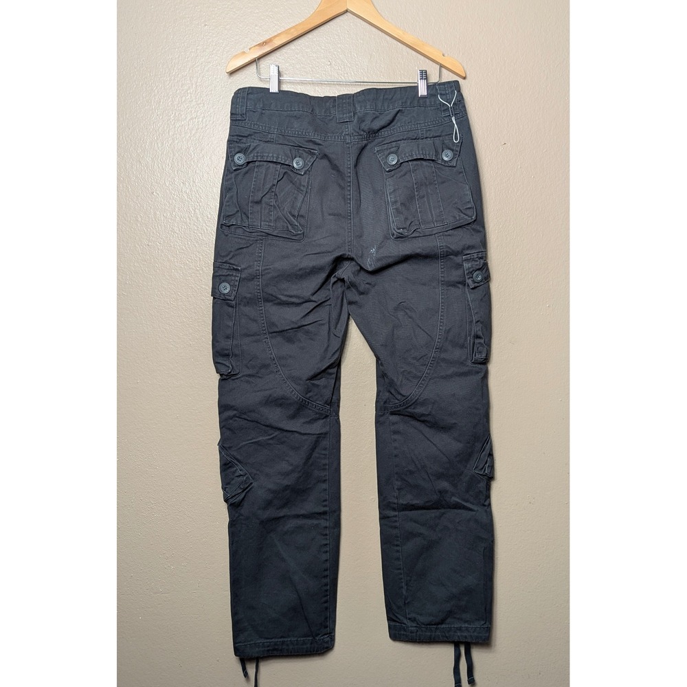 Matchstick‎ Cargo Pants Mens XL 34 Blue Gorpcore Tactical Cargo Cotton Twill
